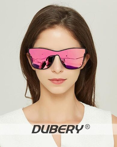 DUBERY Fashion Polarized Sunglasses for Women Men 100% UV Protection Trendy Siamese Lens Shades D8030 in Saudi Arabia