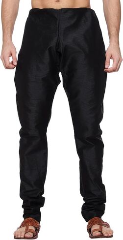 Men Art Silk Kurta Pyjama Set Party Fashion Regular Ethinic Wear Indian Dress in Kuwait