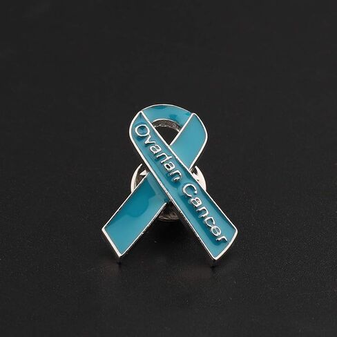 CENWA Ovarian Cancer Awareness Ribbon Enamel Pin Ovarian Cancer Awareness Jewelry Ovarian Cancer Survivor Gift in Kuwait