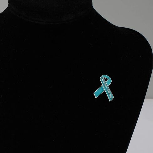 CENWA Ovarian Cancer Awareness Ribbon Enamel Pin Ovarian Cancer Awareness Jewelry Ovarian Cancer Survivor Gift in Kuwait