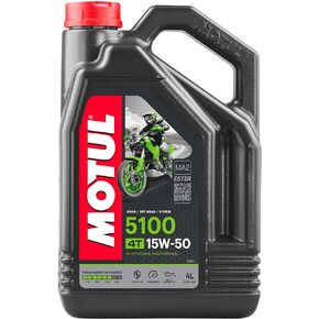 Motul 5100 4T 15W50 Synthetic Blend Oil 4 Liters (104083)