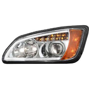 Grand General 89443 Headlight (Black Projection with LED Turn/Position, P/S,Kw T660 08+)
