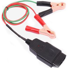 Vgate OBD II Memory Saver Connector with Two 2 Alligator Clips