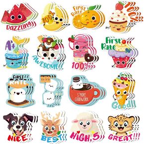 Jetec 300 Pcs Scratch and Sniff Stickers for Kids,68 Styles Teachers Scented Motivational Sticker Parents Reward Incentive Smelly Stickers Bulk Students Classroom Chart School Supplies