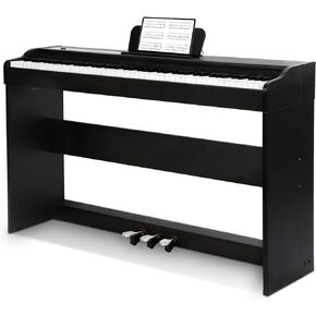 88 Key Full Size Weighted Hammer Action Digital Piano Keyboard,Keyboard Piano with Furniture Stand,3-Pedal Unit,USB MIDI Piano Keyboard for Beginner Kids/Adults Professional at Home/Stage in Kuwait
