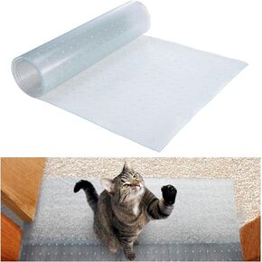 3.9Ft(L) Carpet Protector for Pets - Anti-Slip Cat Carpet Protector, Scratch Resistant Pets Scratch Stopper, Easy to Cut Floor Runner Under Doorway to Prevent Tearing
