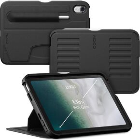 Zugu Case for 2021 iPad Mini 6 - Slim Protective Case - Apple Pencil Pocket - 5 ft. Drop Protection - Secure 7 Angle Magnetic Stand - Sleep/Wake Cover (Fits Model #'s A2567, A2568, A2569)