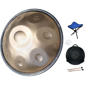 AS TEMAN HANDPAN, 2022 Handpan drum instrument in G Minor 9 Notes 18 inches Steel Hand Drum