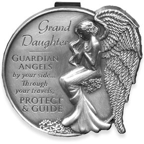 Angelstar 15686 Granddaughter Guardian Angel Visor Clip Accent, 2-1/2-Inch, Grey