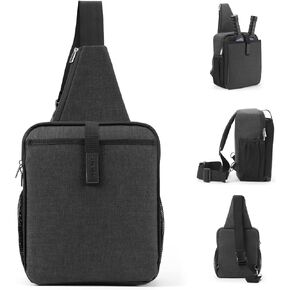 SPOENGRU Pickleball Bag Pickleball Paddle Bag Small Pickleball Bag for Women Men, Adjustable Pickleball Sling Bag with Fence Hook Water Bottle Holder for Pickleball Paddle Racket