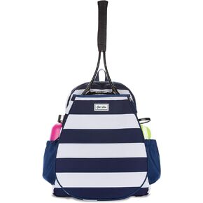 Ame & Lulu Game On Tennis Backpack - Contains Padded & Adjustable Straps - Two Exterior Water Bottle Pockets