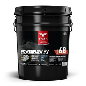 TRIAX Powerflow MV 68 Premium HLP Hydraulic Oil, 6000 Hour Extended Life, Double Anti-Wear, True All Season, -40 F Pour Point (1 Gallon)