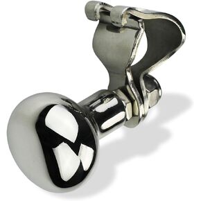 Salty Reef - Steering Wheel Suicide Knob - Universal AISI 316 Marine Grade Stainless Steel, Fits Steering wheels up to 3/4" (All 3 models), NOT ANY SIZE LARGER. (Large)