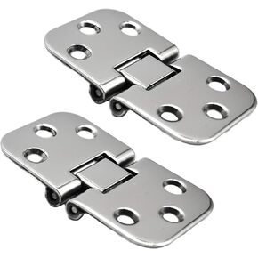 MARINE CITY 316 Grade Stainless Steel Strong and Durable Heavy Duty Corrosion Resistant 180 Degree Flush Mount Hatch Hinges for Boats – Yachts – Doors – Motor Boxes – RVs (Pack of 2)