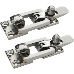 NRC&XRC Heavy Duty 316 Stainless Steel Anti-Rattle Lockable Hold Down CLAMP Two Stainless Steel Lockable Latches