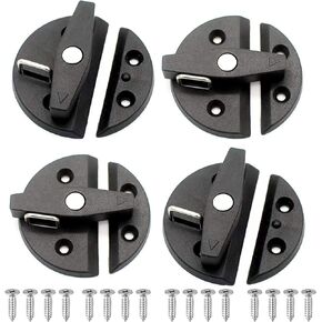 LEQMG Marine Nylon Boat Door Hatch Round Turn Button Twist Catch Latch Hardware Accessories(4 Pcs)
