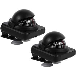 2 pcs Multifunctional Marine Navigation Compass, Keenso Car Mount Dashboard Digital Boat Voyager Compass Flush Mount for Car Vehicle Sea Marine Boat Ship Outdoor Trip