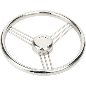 Amarine-made عجلة قيادة قارب ستانلس ستيل مقاس 13.5 بوصة ذات 9 قضبان - 10 درجات - 9500S380 in Kuwait
