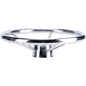 Amarine-made13-1/2 Inch 5-Spoke Destroyer Style Stainless Boat Steering Wheel