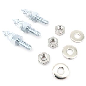 Americruise Motorcycle Chrome Batwing Windshield Trim Accent Mount Hardware Spikes Screws Kit for Harley Touring Electra Street Glide FLHT FLHX 1996-2013 (1996-2013)