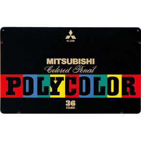 Mitsubishi Pencil K750036C Colored Pencils, Poly-Color No.7500, 36 Colors