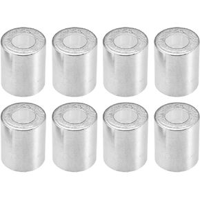 uxcell 8pcs Car Aluminum Cylindrical Air Conditioner Pipe Joint Fitting Sleeve 14mm 24mm Hole Dia