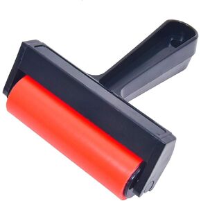 Rubber Roller, Diamond Painting Accessories, 4inch Rubber Brayer Roller for Printmaking Gluing Anti Skid Tape Construction