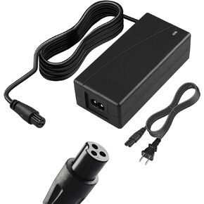 42V Charger 3-Prong Inline Connector for 36V Pocket Mod/Dirt Quad/Sports Mod Electric Scooter Lithium Battery Power Supply, Battery Charger for Electric Scooter