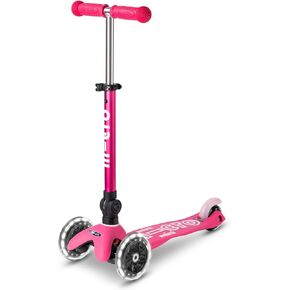 Micro Kickboard - Mini Deluxe Foldable LED Scooter, 3-Wheeled, Lean-to-Steer, Swiss-Designed Micro Scooter with LED Light-Up Wheels, for Kids Ages 2-5