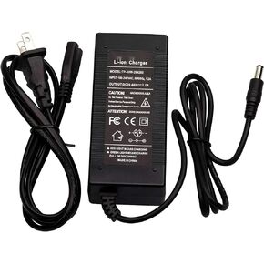 [Verified Fit] 29.4V Scooter Charger 5.5mm Plug, for 25.2V/24V Battery GoTrax G1 GLI.der, Ed.ge, No.va, GKS Pro Plus Lu.mios, FLA.sh, Ho.verfly, Re Mix, SRX A6 Mini, GLI.de Chrome, Flu.xx FX3