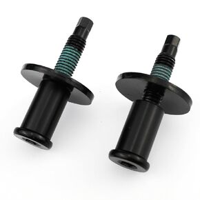 مجموعة براغي قفل مزلاج الباب الخلفي 1L3Z-99404A42-AA تناسب 1997-2016 Ford F150 F250 F350 F450 F550 Super Duty Explorer Sport Trac (قطعتان)