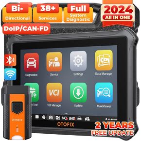 OTOFIX D1 Lite Bidirectional Scan Tool with 2-Year Updates, 2024 Newest All System Automotive Diagnostic Scanner, 38+ Reset Services, FCA AutoAuth, Key Programming, Active Test, CANFD&DOIP, Auto VIN