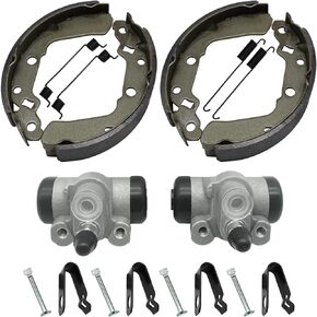 M MATI Front Brake Wheel Cylinders Shoes Springs Pins for Suzuki King Quad KingQuad 250 300 LT-4WD-X LT-F4WD-X LT-F300-F 54540-19B00 54540-19B10 54400-39840