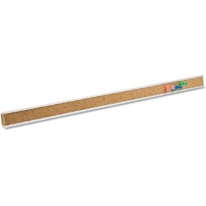 Quartet Bulletin Bar Strip, Cork Board, 48" x 1", Aluminum Frame, Beige (2006)