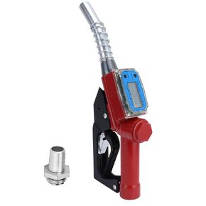 Electronic Metering Fuel Dispensing Meter Nozzle Oil Delivery Gun to Measure The Flow of Pipe Fluid for Factories, Gas Stations(with Battery)