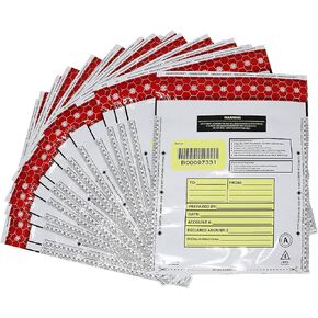 Nadex Tamper Evident Cash and Coin Bank Deposit Bags for Fraud Prevention, 12 x 16, Opaque, 500 Pack