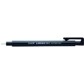 Tombow Holder Eraser, Mono Zero Round Sharpe Black (EH-KUR11)