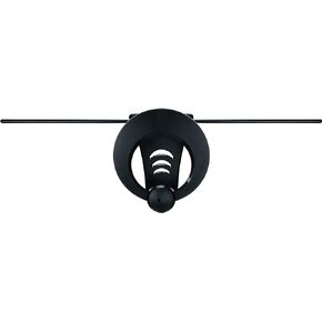 Antennas Direct ClearStream Eclipse TV Antenna, 35+ Miles/55+ Km Range, Multi-Directional, Grips to Walls and Windows, 12 ft. Detachable Coaxial Cable, Black or White, 4K Ready (ECL-CN)
