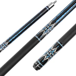 AB Earth 58" Pool Cue Stick Canadian Maple 13mm Tip Billiard Cue with Irish Linen Wrap