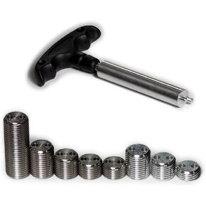 SaiDian 1Set 8 Pieces Weight Bolts Kit for Predator Pool Billiard Cues with Detachable Handle