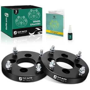 YHTAUTO 4x110mm to 4x156mm Wheel Adapters 1 inch Fits Honda, Suzuki, Arctic Cat, Bombardier, Can-Am Models, Forged wheel adapters & spacers 1 inch with M12x1.25 Studs 74mm Hub Bore 2Pcs, Black
