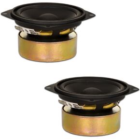 Goldwood Sound, Inc. مضخم صوت مسرحي، مكبرات صوت محمية مقاس 4 بوصات بقدرة 70 وات لكل مجموعة مكبرات صوت بديلة بمقاومة 8 أوم (GW-204/8S-2)