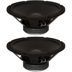 Goldwood Sound, Inc. Stage Subwoofer, Rubber Surround 12" Woofers 290 Watts Each 8ohm Replacement 2 Speaker Set (GW-1248-2)