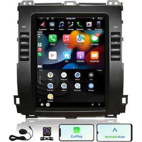 [4G+64G] Android Car Stereo for Toyota Prado 2002-2009 Lexus GX460 GX470 10.4 Inch Touch Screen Car Radio, Apple Carplay/Android Auto/GPS Navigation/SWC/Bluetooth/Backup Camera in Kuwait
