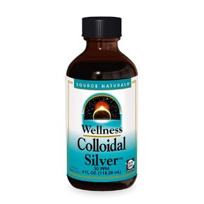 Source Naturals Wellness Colloidal Silver 30 ppm, Supports Physical Well Being* - 4 Fluid oz