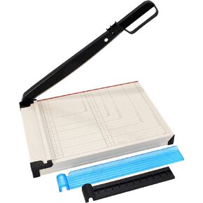TEXALAN(R) 12-Inch Guillotine Paper Trimmer - Durable Metal & ABS, 12 Sheet Capacity with Magnetic Clamp & Guide