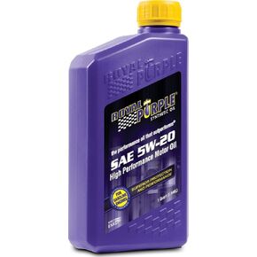 Royal Purple (06520-6PK API-Licensed Heavy Duty SAE 5W-20 High Performance Synthetic Motor Oil - 1 Quart, (Case of 6)