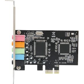 Stereo Desktop Audio Card, Computer Surround Sound Card, Support Win 7,Vista,XP 32,64 bi, Suitable for Home Theater, Large Scale 3D Games