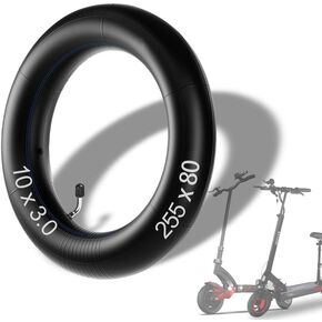 10x3 255x80 80/65-6 Off-road Rubber Outer Tire & Inner Tube Fit for Nanrobot D4+ D5+ D6+/Varla Eagle One/Kaabo Wolf Warrior/Apollo Pro/Kugoo Kirim M4 Pro Electric Scooter,10 inch Snow Tire