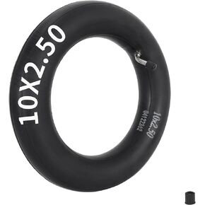 RUTU 10x2.50 Heavy Duty Inner Tube with TR87 Angled Stem for Hover Board Self Balancing Electric Scooter Replacement fit 36v 48v 400w 500w 800w Hub Motor Mijia M365